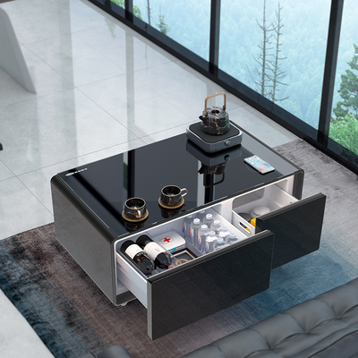 110-220V Smart Coffee Table with 2 Refrigerator Drawers and USB Ports Smart Furniture