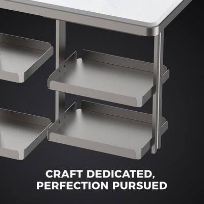 Office Building Furniture Multifunctional Home Bar Table with Refrigerated Marble Top
