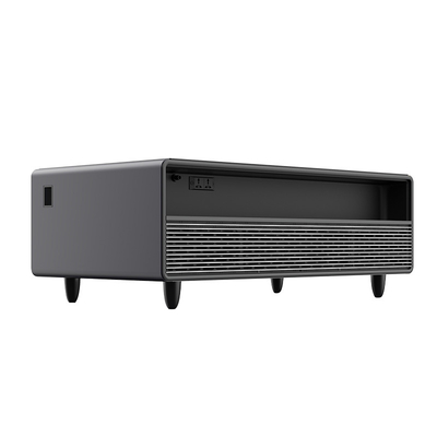 Modern Tempered Glass Coffee Table With Fridge Drawers For Living Room Home Furniture
