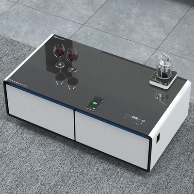 Modern Luxury Furniture Smart Refrigerator Coffee Table with Bluetooth Music Player