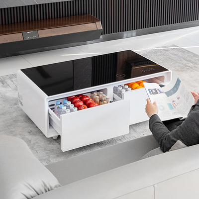 Modern Luxury Furniture Smart Refrigerator Coffee Table with Bluetooth Music Player