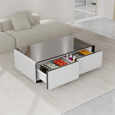 Home Table Furniture with 135L Fridge Capacity and USB Ports Primst Smart Fridge Table
