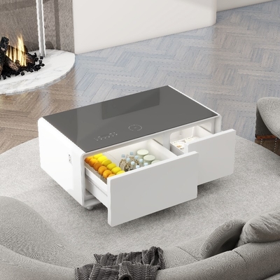 Mail Packing Mini Bar Coffee Table with Intelligent LED Control Panel and Cooling Function