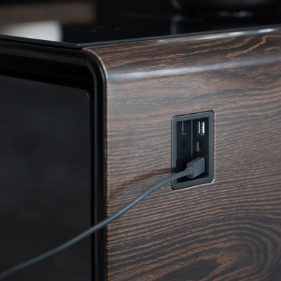 Modern Design Led Drawer Light Smart Coffee Table with Music Player and Wireless Charging