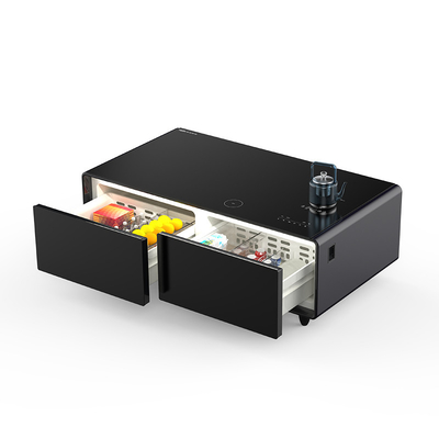 Modern Design Led Drawer Light Smart Coffee Table with Music Player and Wireless Charging