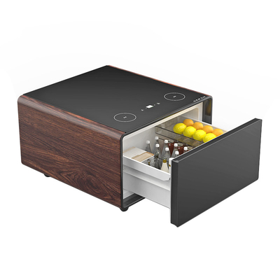 Modernize Your Living Room with This Smart Touch Screen Table Mini Fridge and Charger
