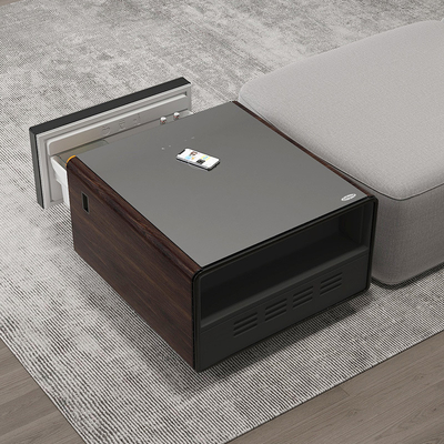 Modernize Your Living Room with This Smart Touch Screen Table Mini Fridge and Charger
